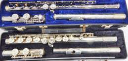 Armstrong Brand 102 and 104 Model Flutes w/ Cases (Set of 2)