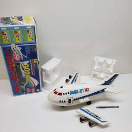 VTG. Cheng Ching Toys Jumbo Jet 747 Battery-Op Airplane Untested P/R+