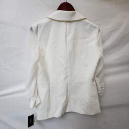 Nine West Women's Mesh Sleeve Blazer (White) alternative image