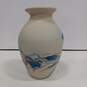 Native American Indian River Nemadji Handmade Pottery Painted Swirl 10" Vase image number 3