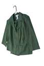 NWT Womens Green Long Sleeve Button Front 2 Piece Pant Suit Size 16 image number 1