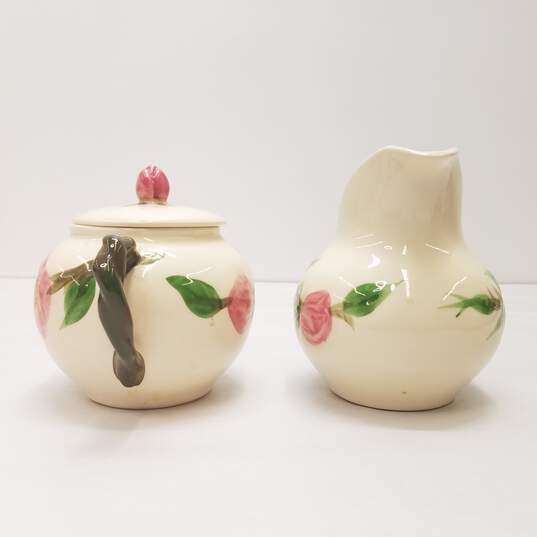 Franciscan Pottery  Desert Rose China  Cream and Sugar Set image number 4