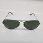Ray-Ban RB3025 Large Metal Aviators Silver Frame Green Lens Sunglasses image number 1
