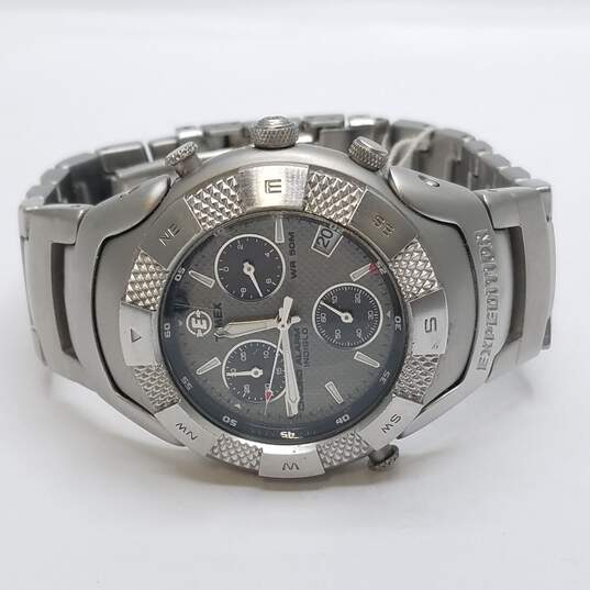 Vintage Timex Expedition Chronograph Men's Fully Stainless Steel Quartz Watch image number 6