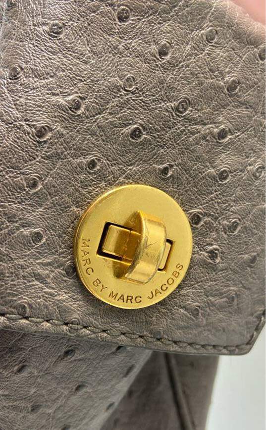 Marc by Marc Jacobs Leather Ozzie Square Aiden Tote Grey image number 2