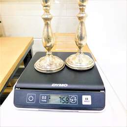 2071 Weighted Sterling Silver Candlesticks 760 grams
