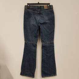 Womens Blue Denim Medium Wash Pockets Stretch Bootcut Leg Jeans Size 30X44 alternative image