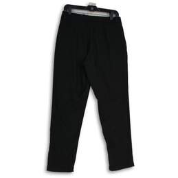 DKNY Womens Black Pleated Elastic Waist Zipper Pocket Pull-On Ankle Pants Size 8 alternative image