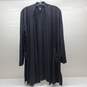 EILEEN FISHER Petite Long Fluid Lyocell Open Front Jersey Cardigan Pockets Small Sz M image number 1