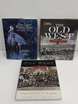 Bundle of 3 Assorted North American Nature & History Hardcover/Paperback Book