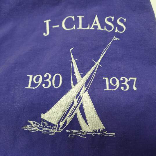 Nautica Challenge J-Class Cotton Blend Purple & Yellow Jacket Men's M image number 3