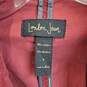 London Jean Burgundy Cotton Blend Corduroy Blazer Jacket WM Size 2 NWT image number 3