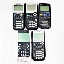 Lot of 5 Texas Instrument Graphing Calculators TI-84 Plus, TI-89 & TI-Nspire