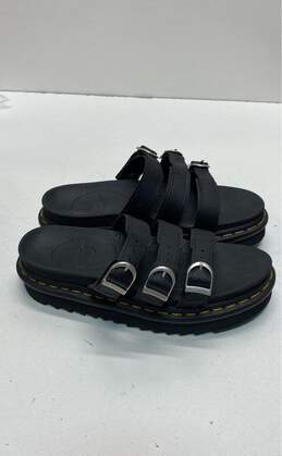 Dr. Martens Blaire Black Leather Slide Sandals Women's Size 7