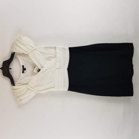 Rampage Women White Color Block Dress M NWT image number 1