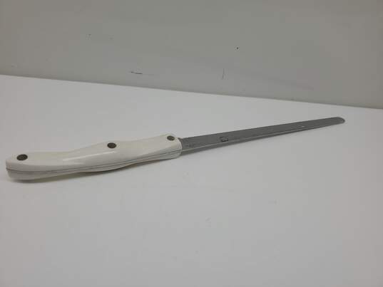 CUTCO 1724 JB Bread Knife Cutlery W/White Swirl Handle image number 2