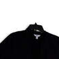 NWT Womens Black Long Sleeve Open Front Cropped Jacket Size XL image number 3
