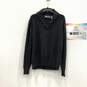 Authentic Mens Black Long Sleeve Shawl Collar Pullover Sweater Size Large image number 1