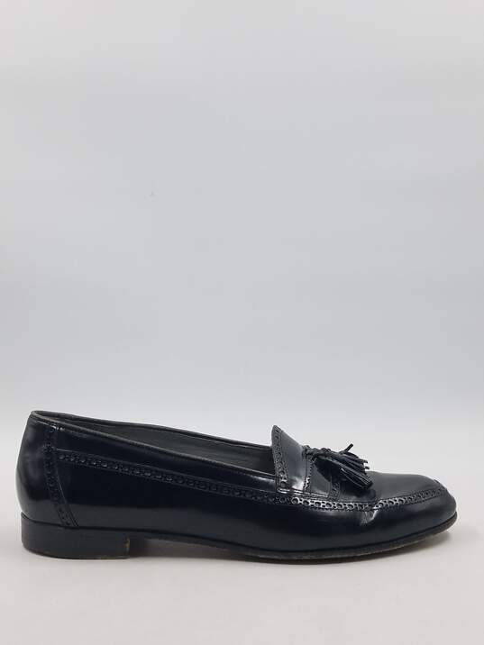 Authentic BALLY Black Tassel Loafers M 11D image number 1