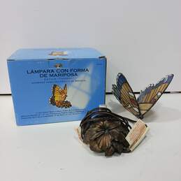 Hampton Bay Tiffany Style Butterfly Lamp w/Box