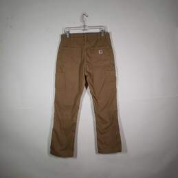 Mens Cotton Relaxed Fit Slash Pocket Straight Leg Carpenter Pants Size 33x32 alternative image