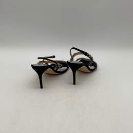 NIB Badgley Mischka Womens Black Rhinestone Slip-On Stiletto Heels Sz 7 alternative image