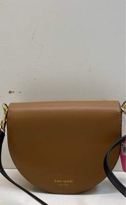 Kate Spade Leather Lucy Leopard Flap Crossbody Brown alternative image