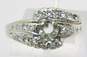 Vintage 14K White Gold 0.18 CTTW Diamond Ring- For Repair 4.0g image number 1
