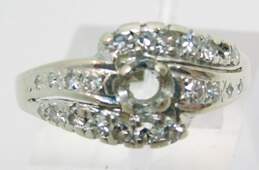 Vintage 14K White Gold 0.18 CTTW Diamond Ring- For Repair 4.0g