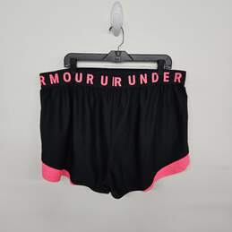 Under Armour Black & Pink Athletic Shorts alternative image