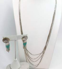 925 Southwestern Style Liquid Silver & Turquoise Jewelry