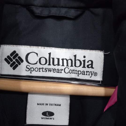 Women’s Columbia Full-Zip Hooded Winter Jacket Sz L image number 3