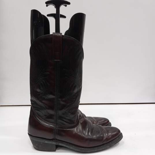 Men's Western Leather Oil & Chemical Resistant Boots Size 10D image number 1
