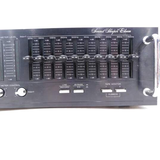 BSR /ADC Brand SS-11 Model Black Stereo Frequency Equalizer w/ Power Cable image number 4