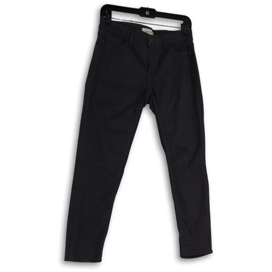 Womens Gray Denim Dark Wash Pockets Stretch Skinny Leg Jeans Size 6 C6 image number 1