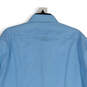 NWT Mens Blue Long Sleeve Regular Fit Non Iron Dress Shirt Size 17.5 34/35 image number 4