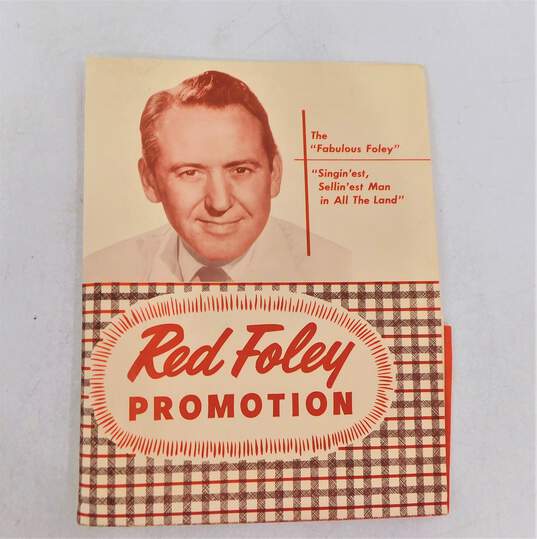 Red Foley Country Star Promotional Advertising Memorabilia & Radio Record Show Audition image number 5