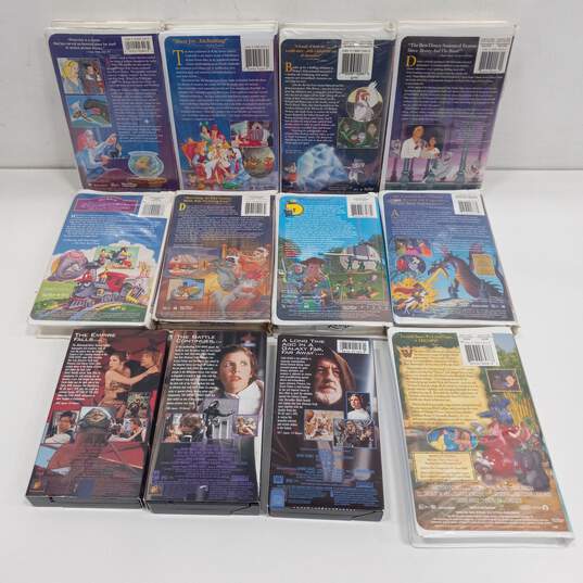 VHS Disney Movies Assorted 12pc Lot image number 2