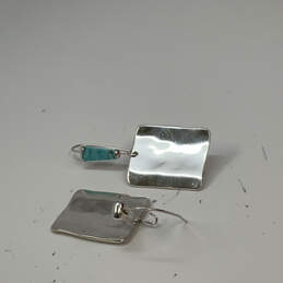 Designer Robert Lee Morris Silver-Tone Square Shape Fish Hook Drop Earrings alternative image