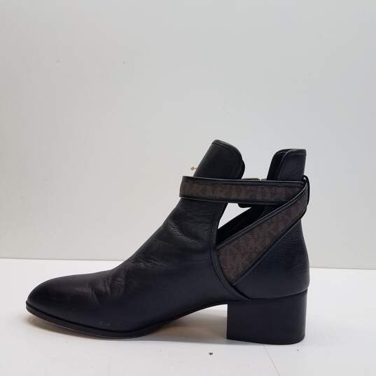 Michael Kors Britton Leather Chelsea Boots Black 10 image number 2