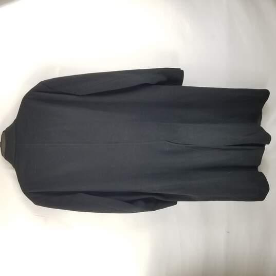 Allyn Saint George Men Black Button Up Peacoat XL image number 2