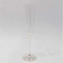 Kate Spade Lenox Silver Plate Darling Point Mr & Mrs Wedding Champagne Flutes Glasses alternative image
