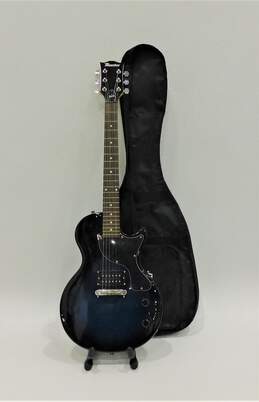 Maestro by Gibson Brand 6-String Black and Blue Electric Guitar w/ Soft Gig Bag