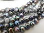 Artisan Silver Tone Multi Strand Pearl Necklace image number 7