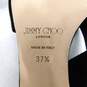 Jimmy Choo Rori Low Heel Suede Black Slide Women's Sandals Size 37.5 with Box , Pouch & COA image number 9