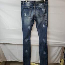 Embellish Distressed Cotton Blue Jeans 36X50 NWT alternative image