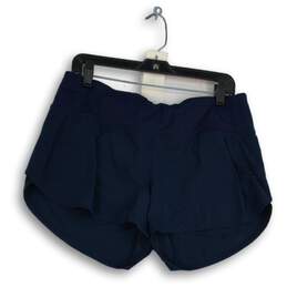 Lululemon Womens Navy Blue Elastic Waist Pull-On Athletic Shorts Size 10T