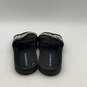 NIB Emporio Armani Mens Black White Open Toe Slip On Slide Sandals Size 12/COA image number 5