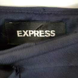 Express Women Navy High Rise Capri Dress Pants Sz 2S Nwt alternative image