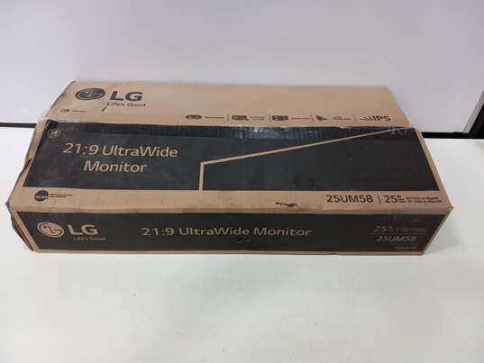 LG LCD Ultra Wide Computer Monitor Model 25UM58-P - IOB image number 1